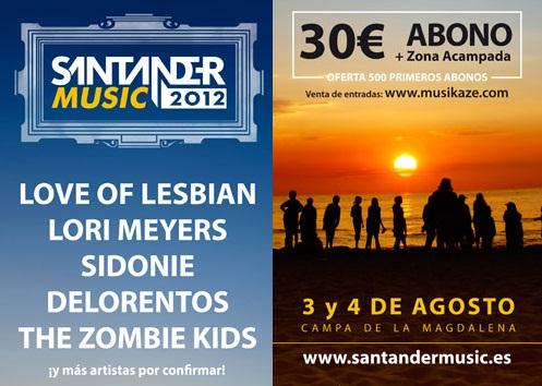 Santander Music 2012 confirma fechas y los primeros nombres del cartel