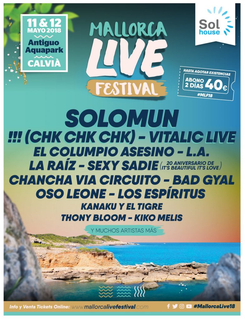 Primeras confirmaciones para el Mallorca Live Festival 2018