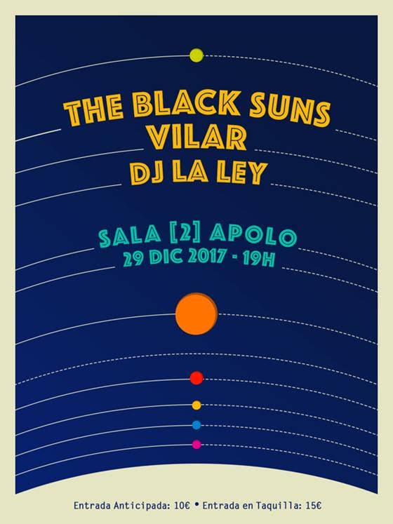 The Black Suns estará en la sala 2 de Apolo el 29 de Diciembre para presentar su disco ‘Milk&Cookies’ 