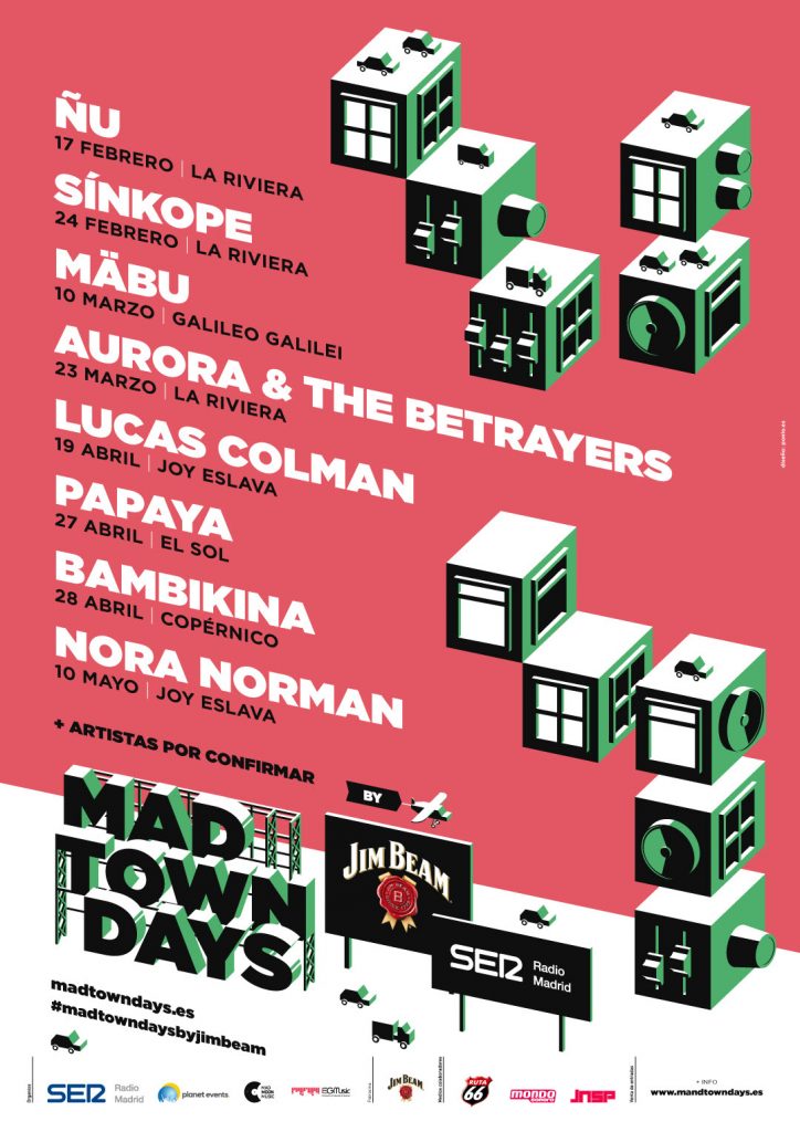 El ciclo de conciertos Madtown Days by Jim Beam anuncia su programación de 2018