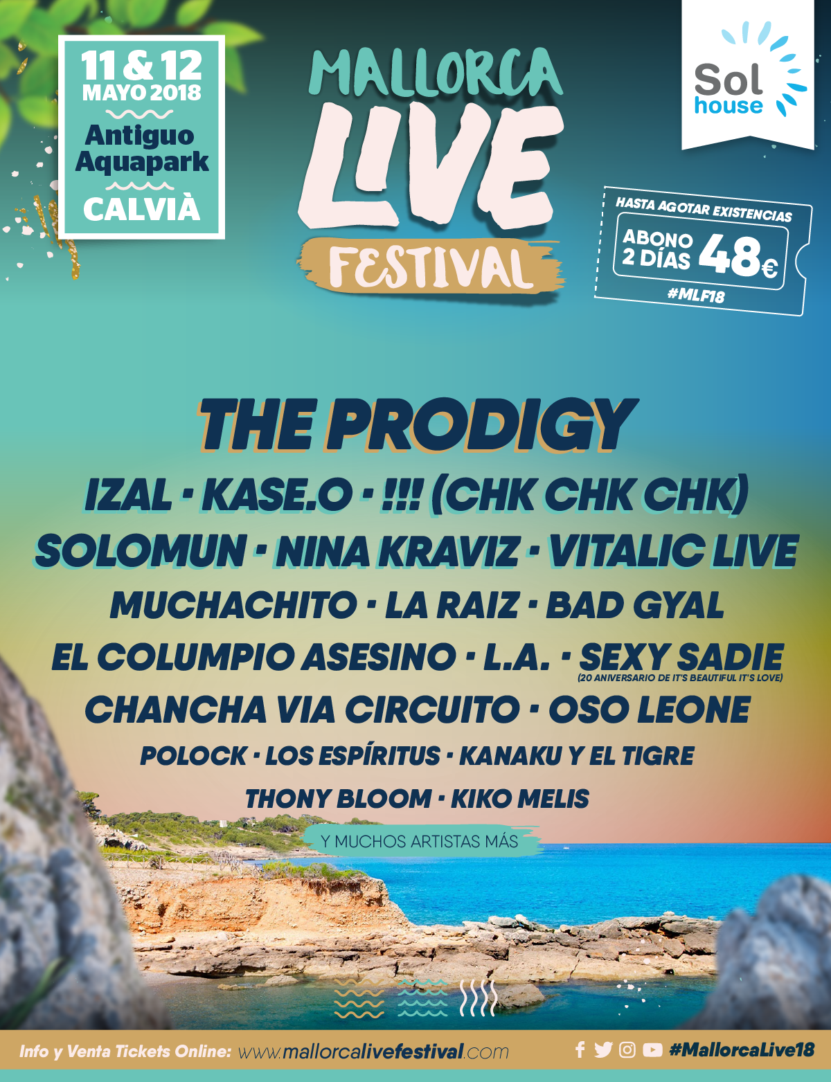 The Prodigy encabeza el cartel del Mallorca Live Festival 2018
