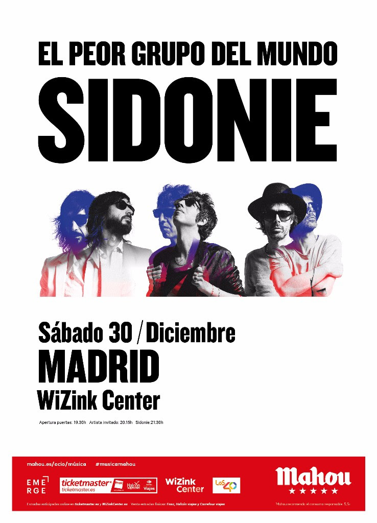 Se acerca el concierto de fin de gira de Sidonie el 30 de diciembre en el WiZink Center de Madrid  