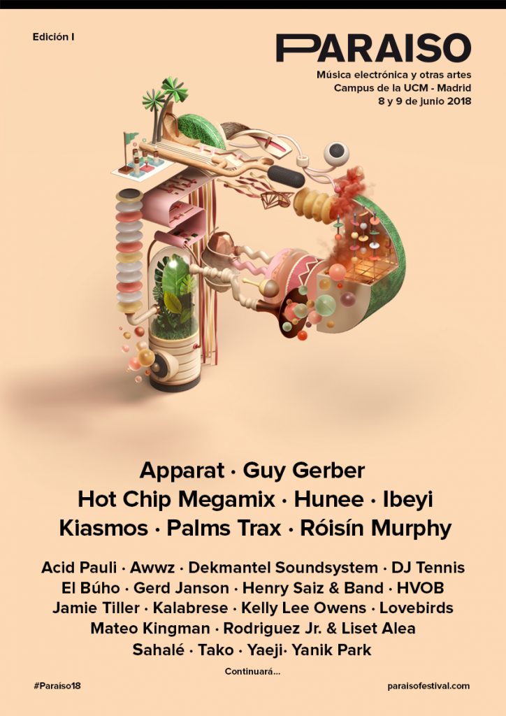 Festival Paraíso en Madrid con Róisín Murphy, Hot Chip Megamix, Apparat, Guy Gerber, Ibeyi o Kiasmos.