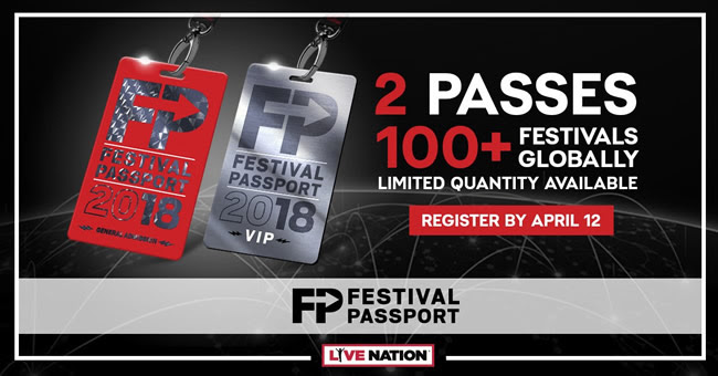 Live Nation lanza el Festival Passport para 2018 con el acceso a más de 100 festivales