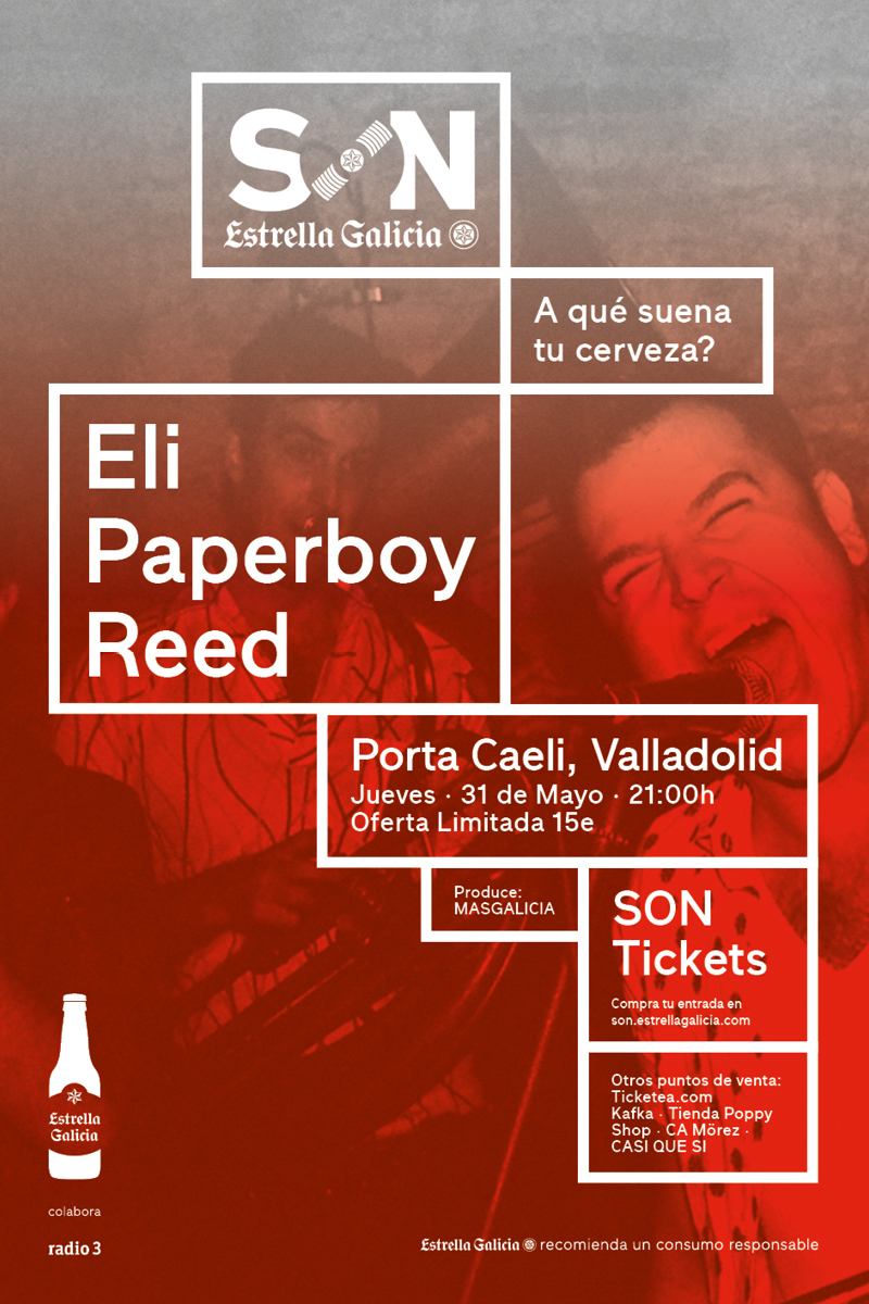 Cartel SON EG ELI PAPERBOY REED_Valladolid