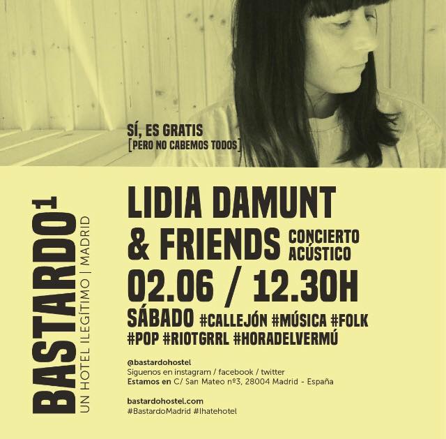 bastardo hotel presenta Lidia Damunt and friends