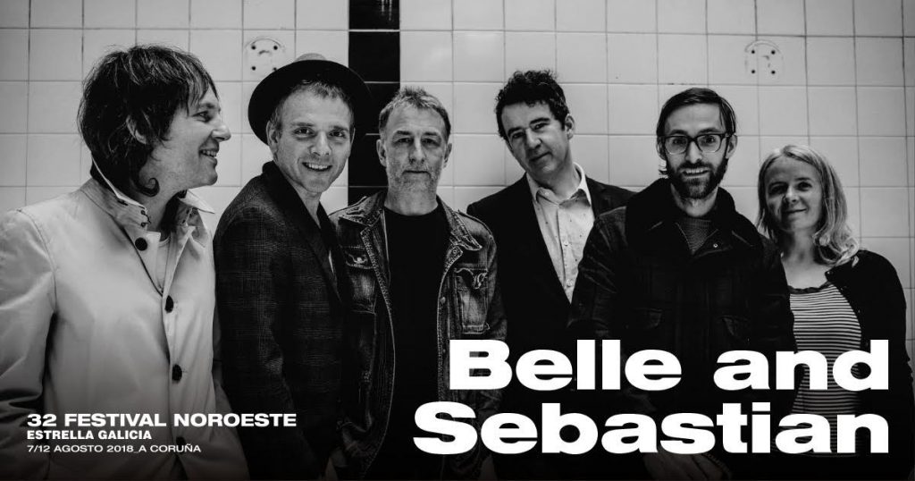 belle and sebastian actuarán gratis el 10 de agosto en el fsetival Noroeste Estrella Galicia.