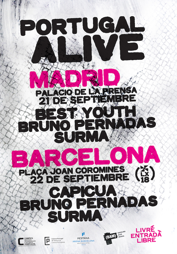 portugal alive festival gratuito en Madrid y Barcelona los días 21 y 22 de septimebre
