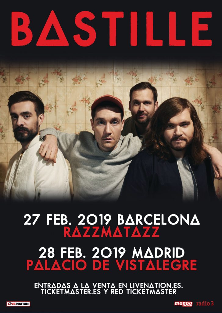 bastille en febrero en Madrid y Barcelona