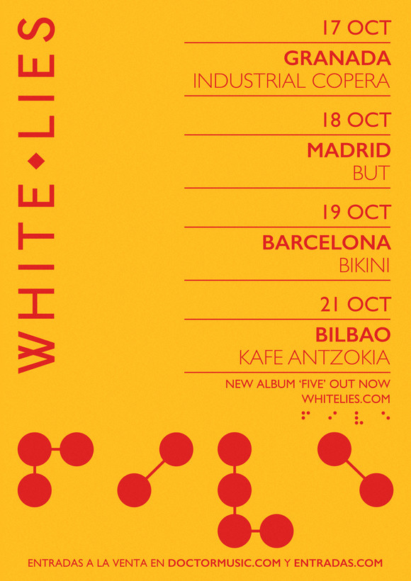 white lies gira octubre 2019