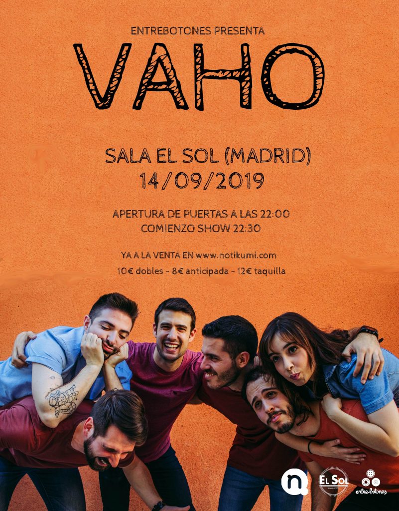 vaho concierto en el sol madrid septiembre 2019
