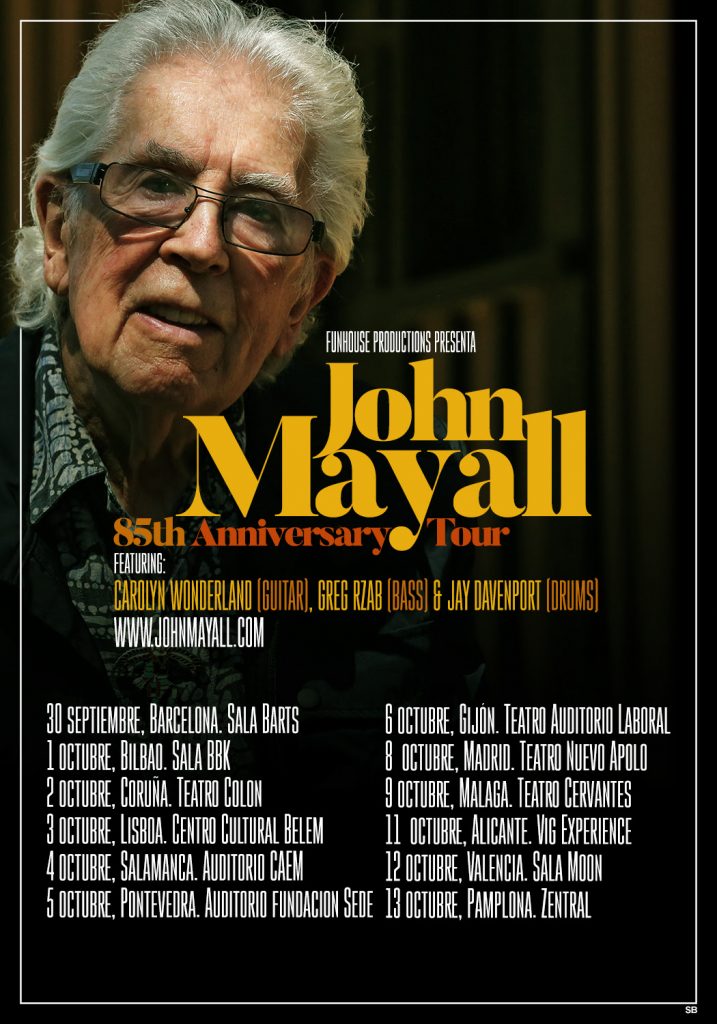 john mayall 85th anniversary tour