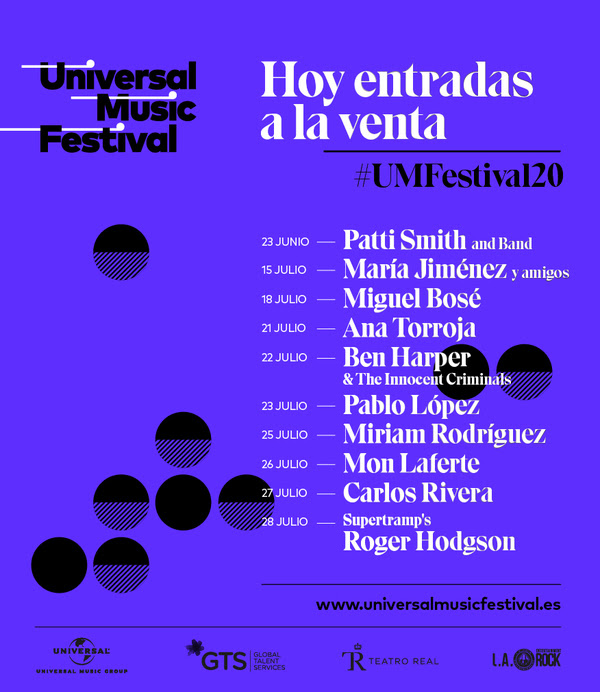 Universal Music Fest 2020 entradas y line up