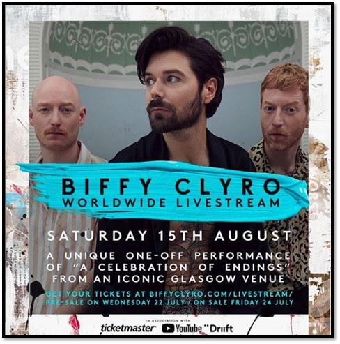 biffy clyro worldwide livestream glasgow august 15 new album