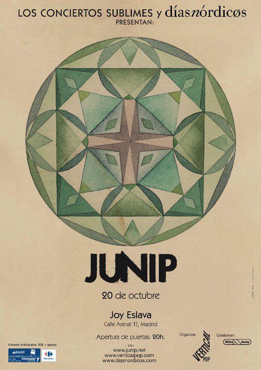 Concierto de Junip en Madrid dentro de los Sublimes de Vertical Pop el 20 de Octubre en la sala Joy Eslava.