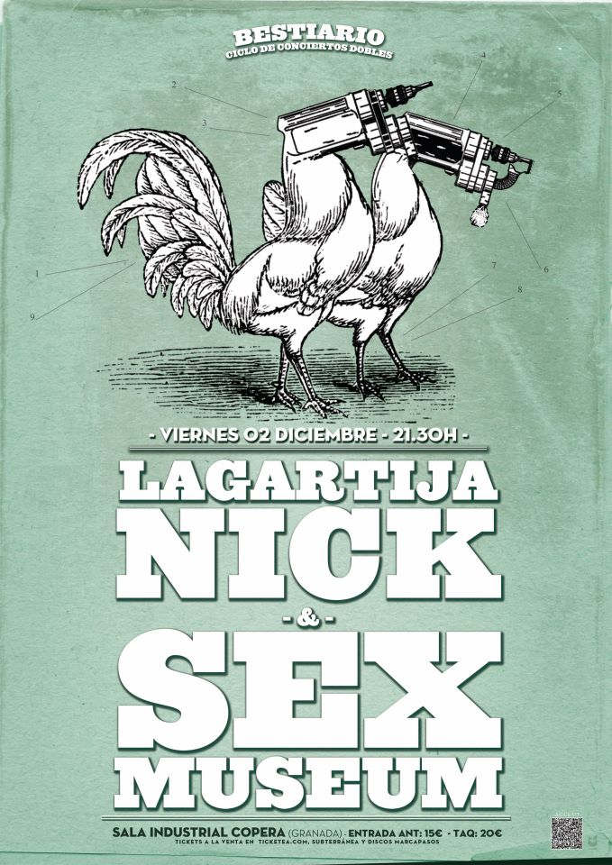 Bestiario – Ciclo de conciertos dobles: Lagartija Nick & Sex Museum