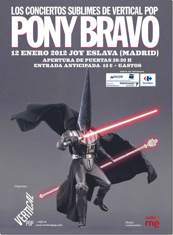 Arrancan los Sublimes de Vertical Pop en 2012 con Pony Bravo en Madrid.