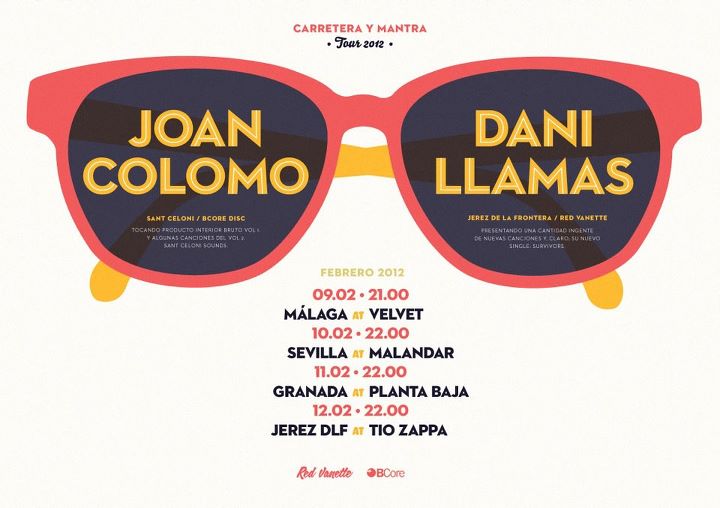 Joan Colomo y Dani Llamas. Gira sureña en febrero