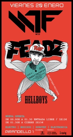 FEADZ y Hellboys este viernes en Madrid, en la sala Pirandello.