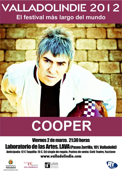Cooper este viernes 2 de marzo. Valladolindie 2012
