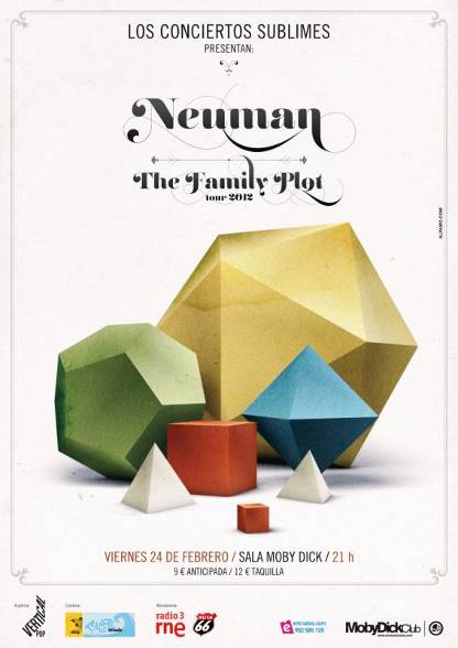 Concierto de Neuman este Viernes dentro de los Sublimes de Vertical Pop. Sala Moby Dick.Madrid.