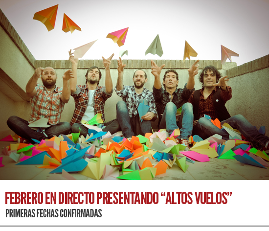 Febrero presenta en directo ‘Altos Vuelos’ en Barcelona,Madrid,Burgos y Valencia.
