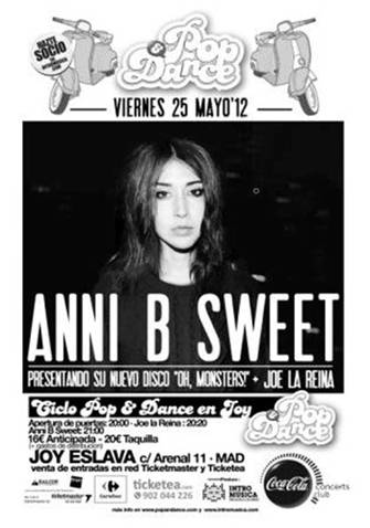 Anni B Sweet presenta Oh Monsters! este viernes en Madrid