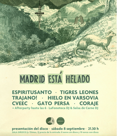 La Fonoteca vuelve con Madrid Está Helado : presentación el 8 de Septiembre en Siroco (Madrid)