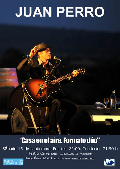 Juan Perro actuará en Valladolid el próximo 15 de Septiembre
