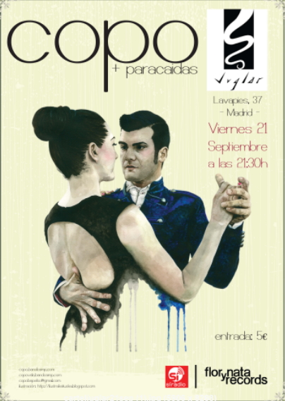 Copo y Paracaídas actuarán el 21 de Septiembre en El Juglar (Madrid)