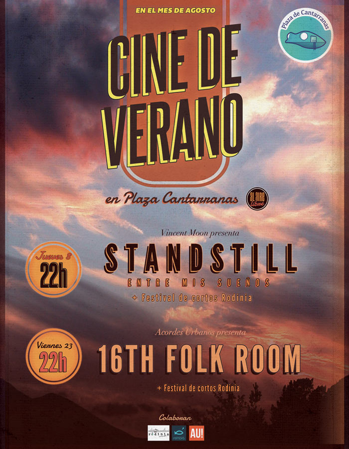 Cine de Verano en Plaza Cantarranas (Valladolid): Standstill: Entre mis sueños + 16th Folk Room + Rodinia