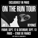 Beyonce y Jay Z – Su gira europea solo recalará en París.