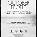 October People esta noche en Moby Dick Club presentando ‘Love Is Colder Than Death’