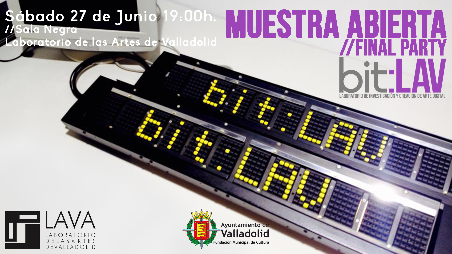 Clausura del bit:LAV este sábado 27 de Junio en Valladolid con una interesante Muestra Abierta.