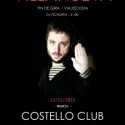 Villanueva despide ‘Viajes de Ida’ esta noche en Sala Costello (Madrid).