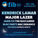 Kendrick Lamar, Jamie XX y The Maccabees confirmados para FIB 2016