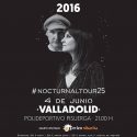 Amaral presenta Nocturnal este sábado en Valladolid.