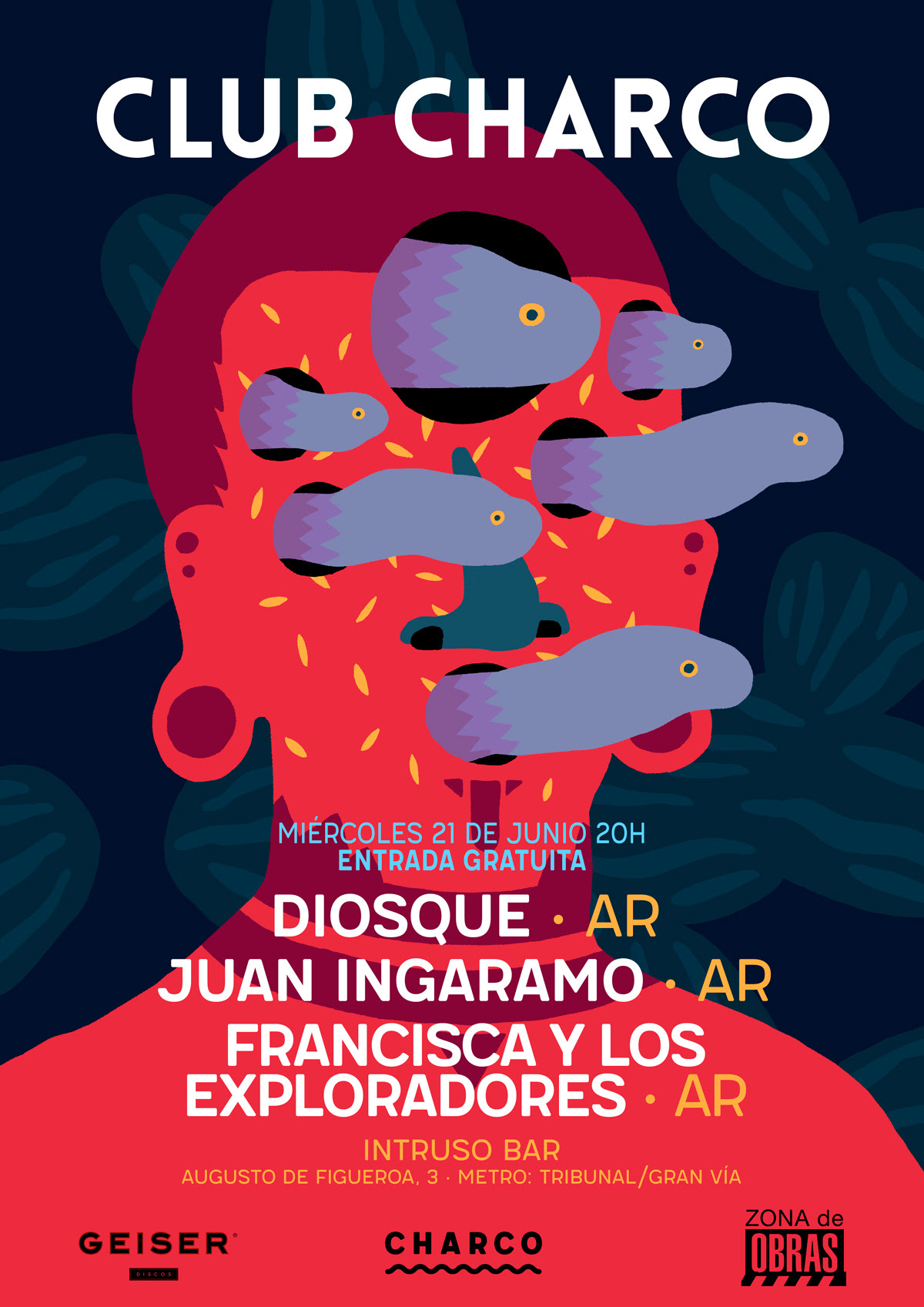 club charco vuelve el 21 de junio a Madrid
