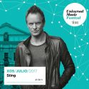 Sting pasará este miércoles por Madrid dentro del  Universal Music Festival 2017.