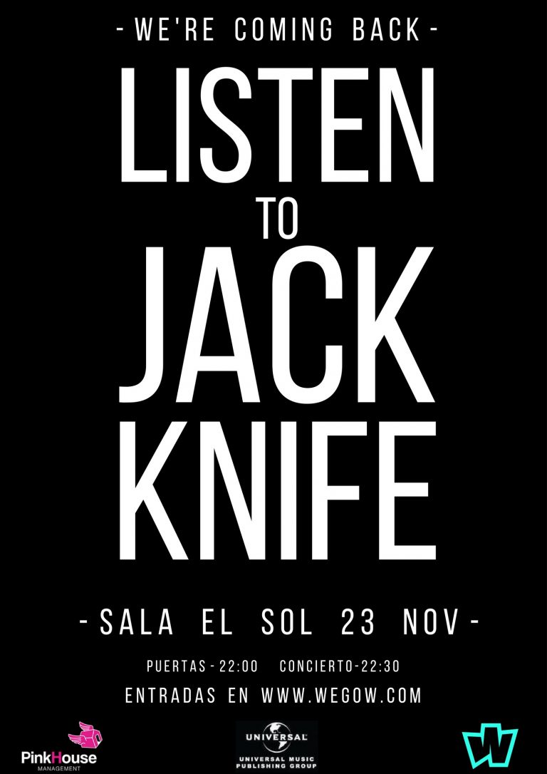 Jack Knife presentan EP este jueves en la madrileña sala El Sol.