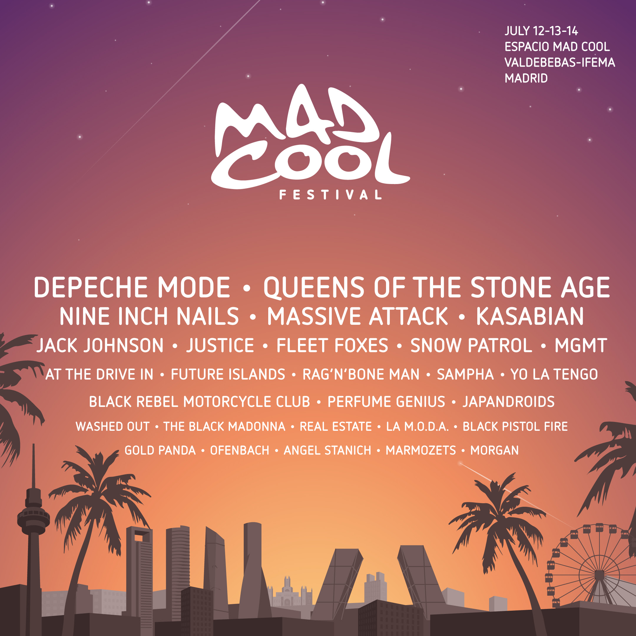 Mad Cool confirma a Sampha, perfume genius, morgan y más