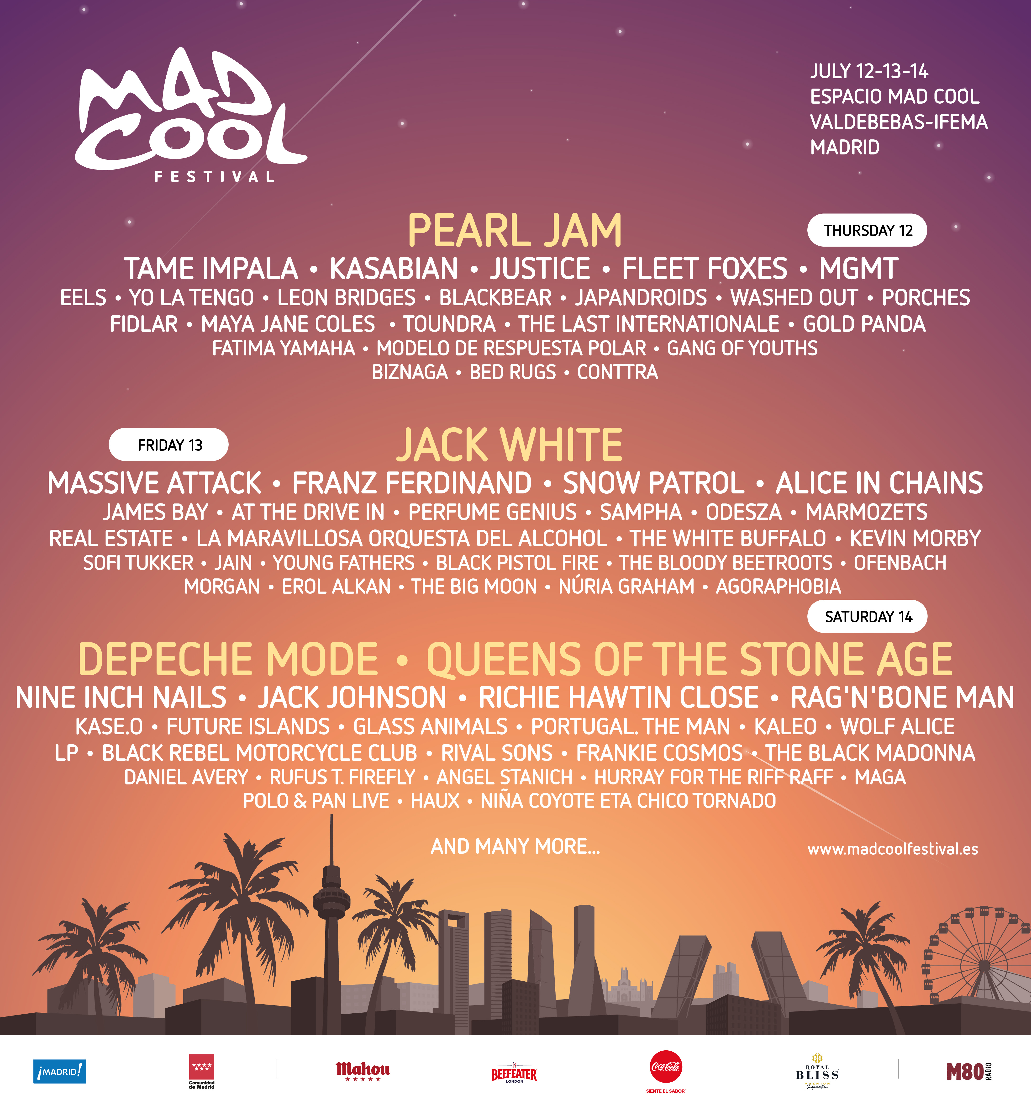 Los 15 nuevos nombres del mad cool