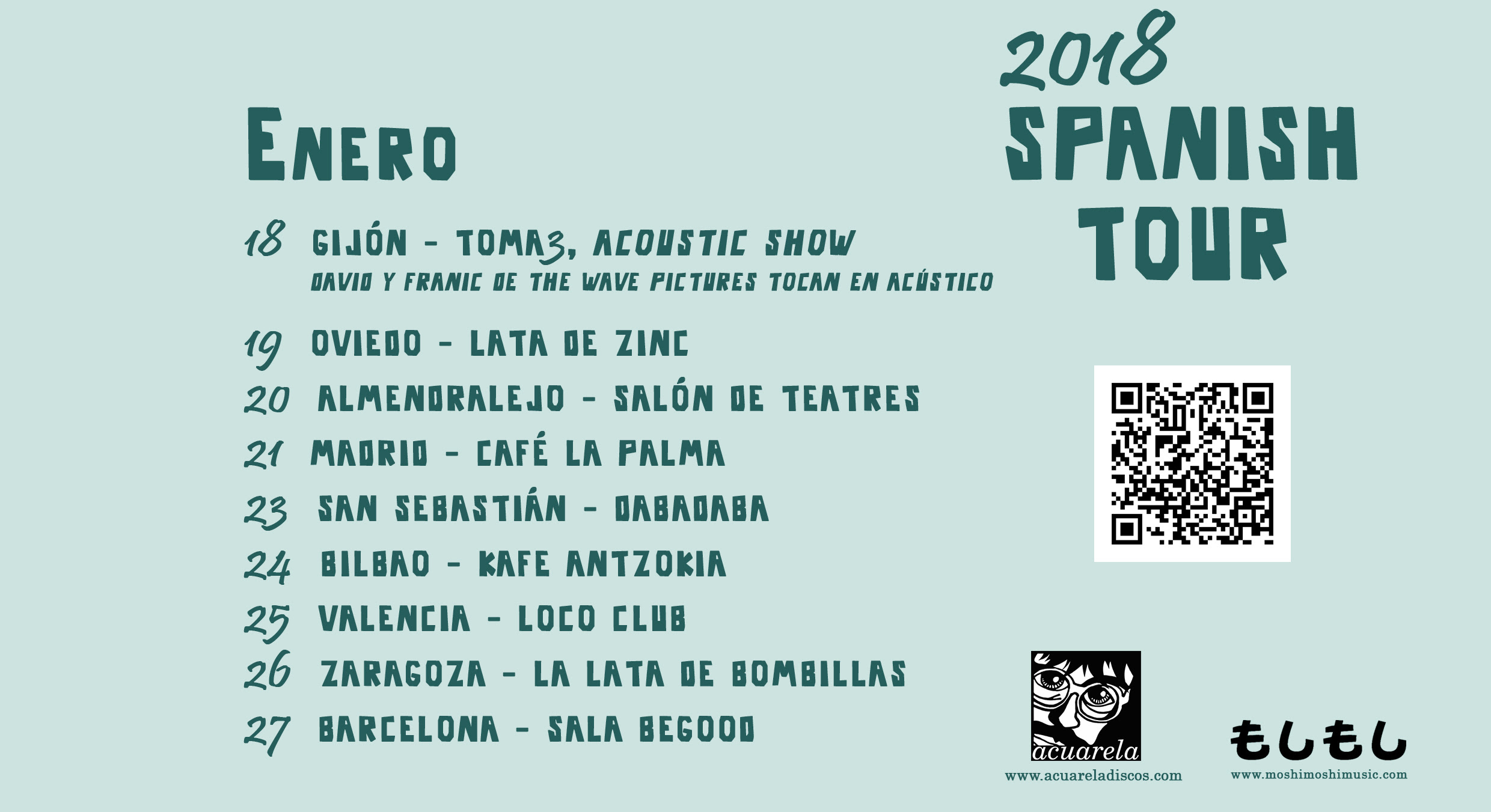 The Surfin Magazines de gira por España.