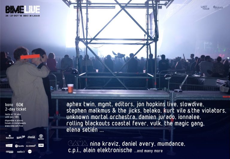 bime live 2018 con MGMT, Editors, Slowdive