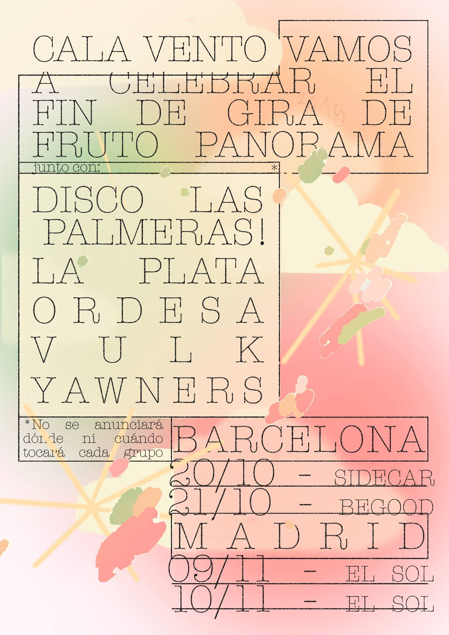 cala vento fin de gira en Madrid y Barcelona