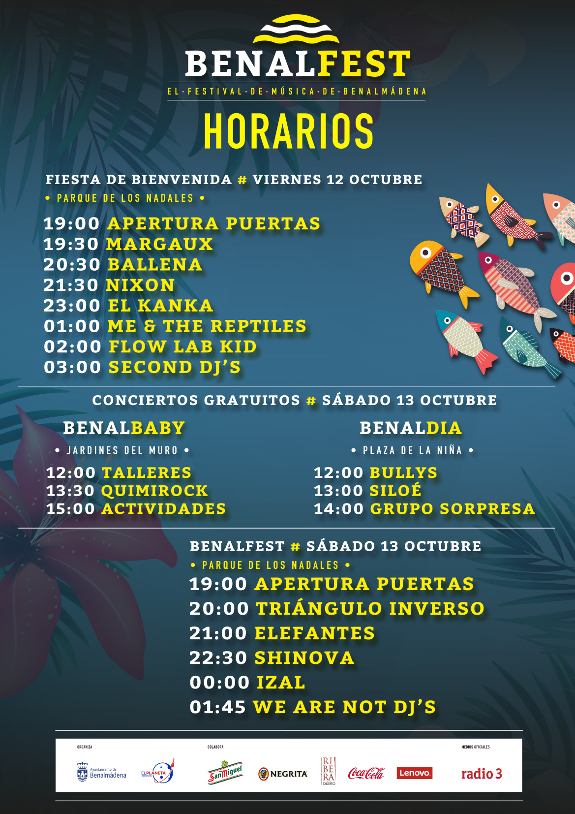 Benalfest horarios