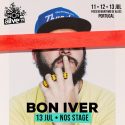 Bon Iver nuevo confirmado como cabeza de cartel del NOS Alive 2019.
