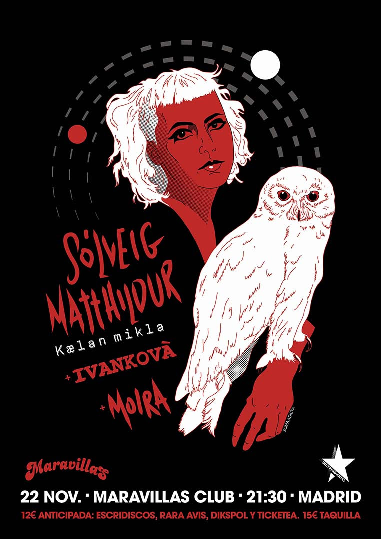 Sólveig Matthildur esta noche en la sala Maravillas (Madrid)