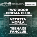 Vetusta Morla, Teenage Fanclub y Two Door Cinema Club primeros nombres del WARM Up Estrella de Levante 2019.
