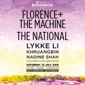 Florence And The Machine, The National , Lykke Li y muchos más encabezan el BST Hyde Park el 13 de julio en Londres.